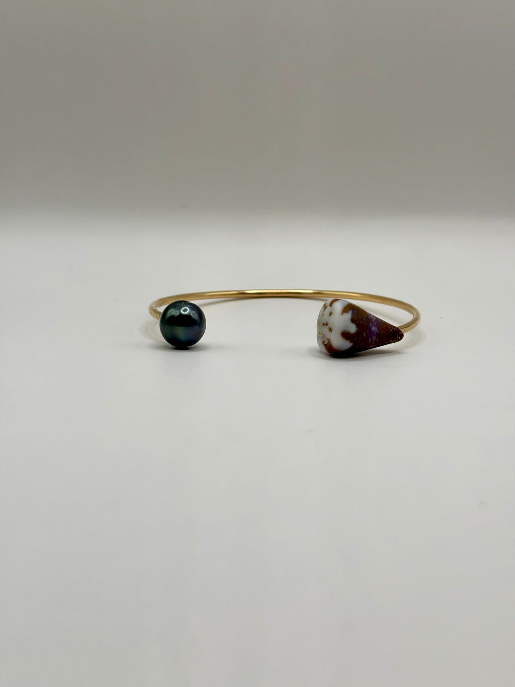 Tahitian Pearl & Rat Cone Cuff size 6.25